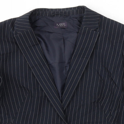 M&S Womens Blue   Jacket Blazer Size 18