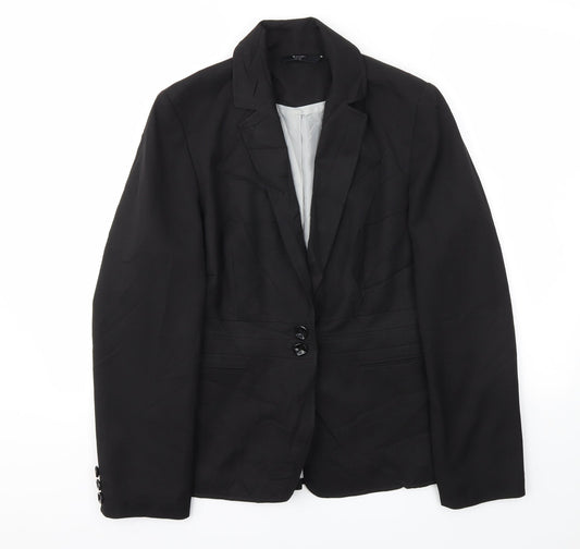 BHS Womens Black   Jacket Blazer Size 12