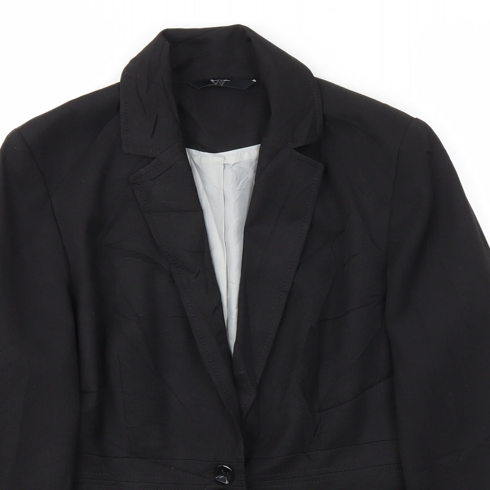 BHS Womens Black   Jacket Blazer Size 12