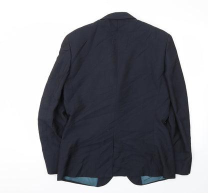 Mens UK Size 40 M&S Regular Blue Suit Jacket