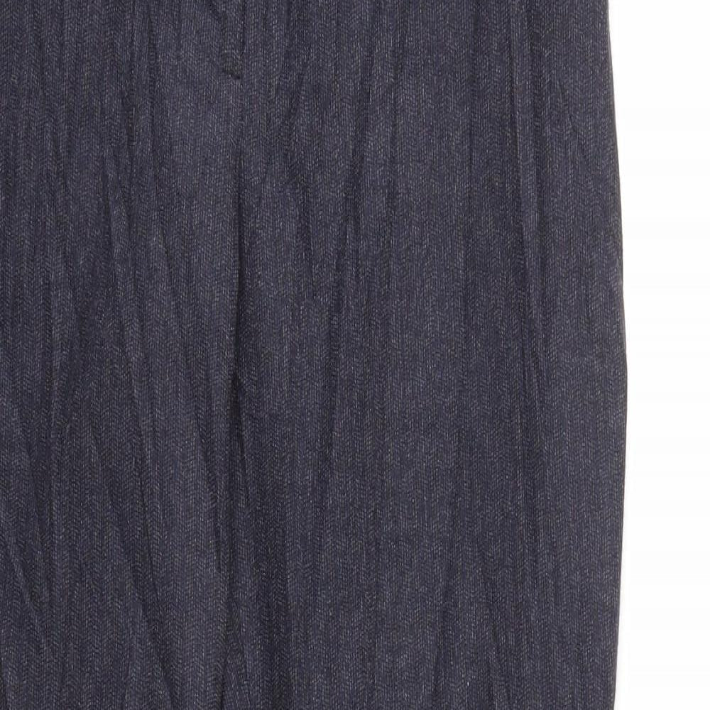 Womens UK Size 10 NEXT Regular Fit  Blue Trousers