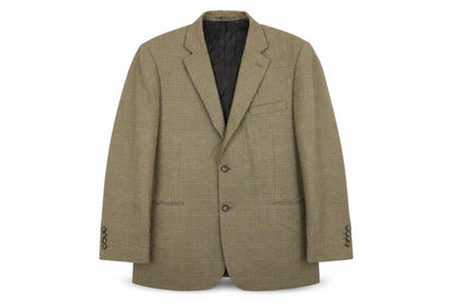 brook tavern Mens Beige Check  Jacket Blazer Size 44