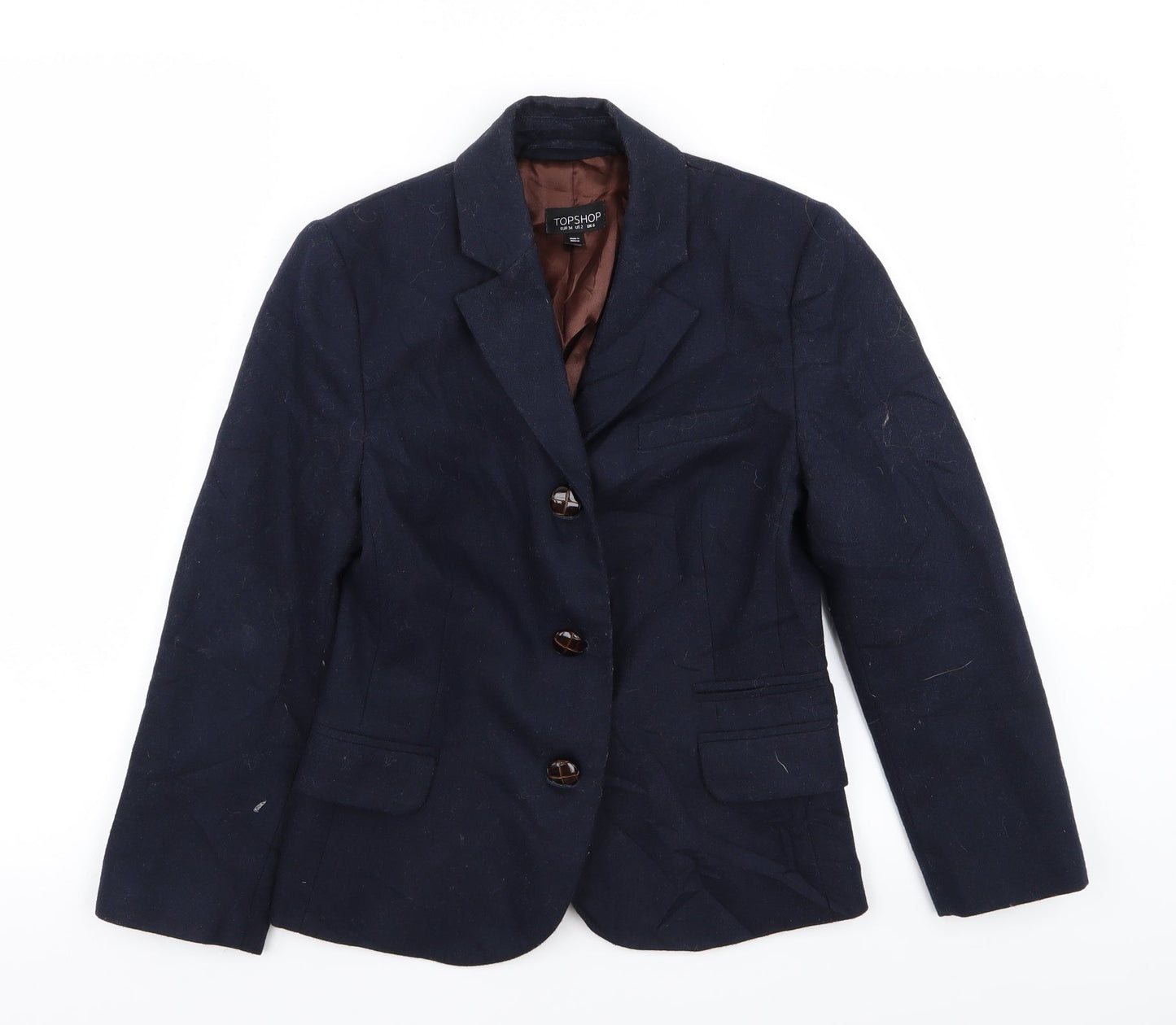 Topshop Womens Blue   Jacket Blazer Size 6