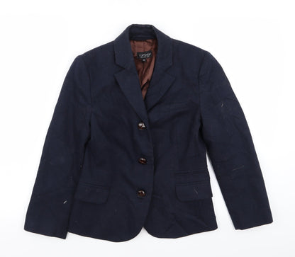 Topshop Womens Blue   Jacket Blazer Size 6