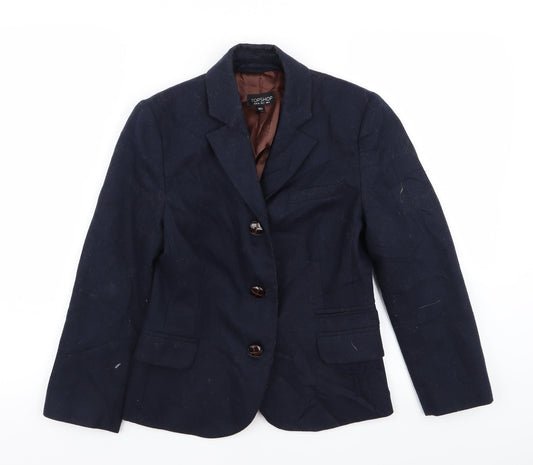 Topshop Womens Blue   Jacket Blazer Size 6