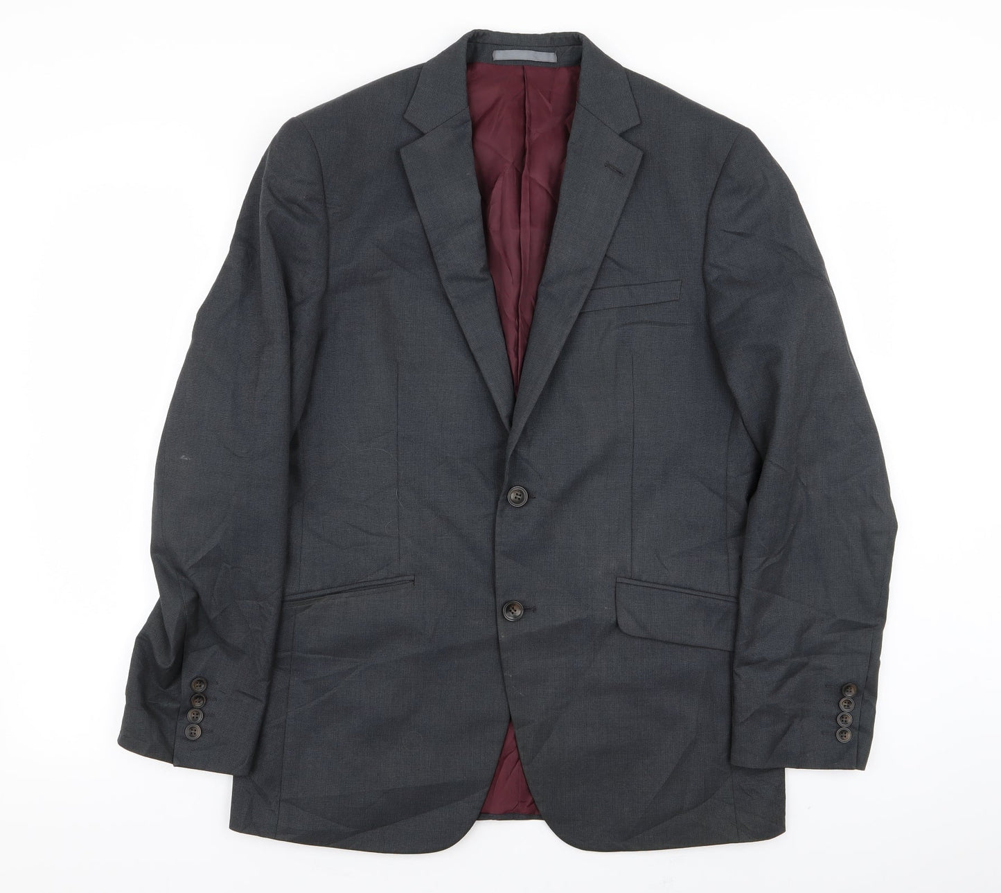 Mens UK Size 38 M&S Regular Grey Suit Jacket