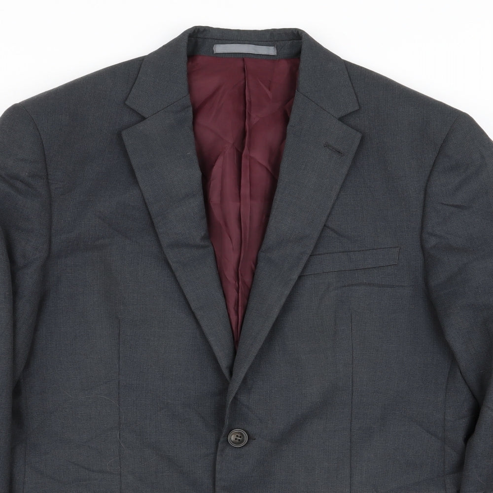 Mens UK Size 38 M&S Regular Grey Suit Jacket