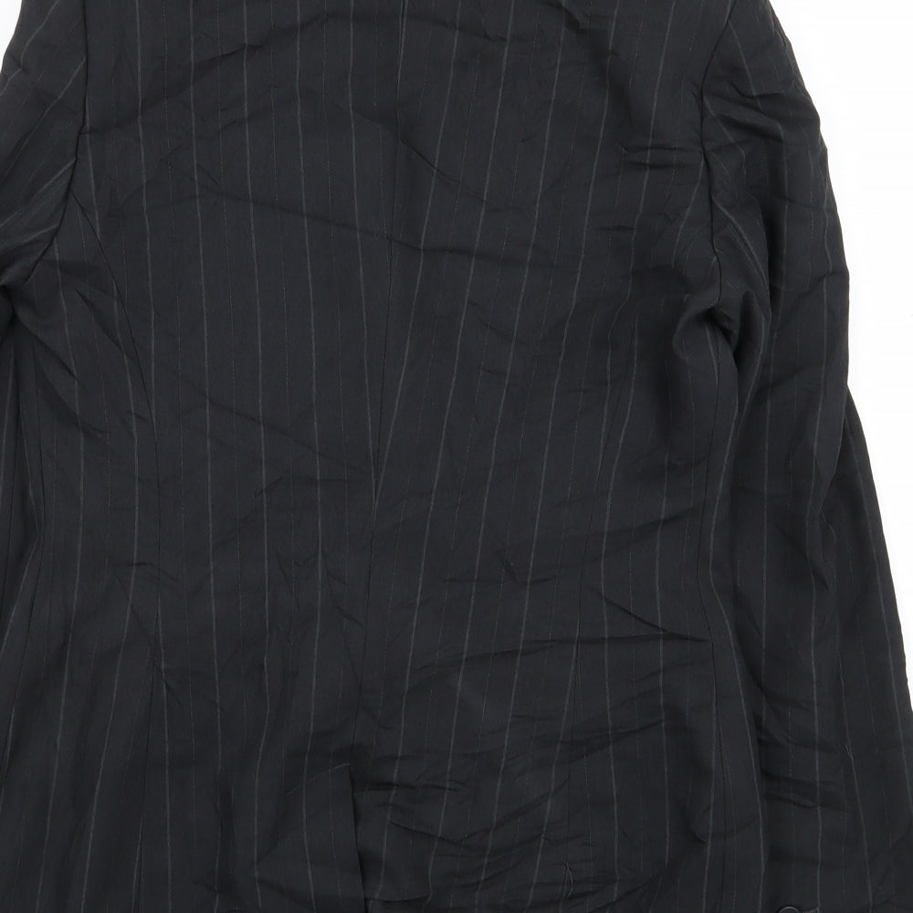 NEXT Womens Black Striped  Jacket Blazer Size 8