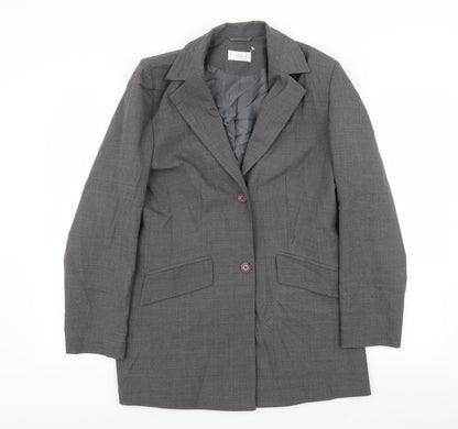 Womens UK Size 12 Classic Regular Grey Blazer