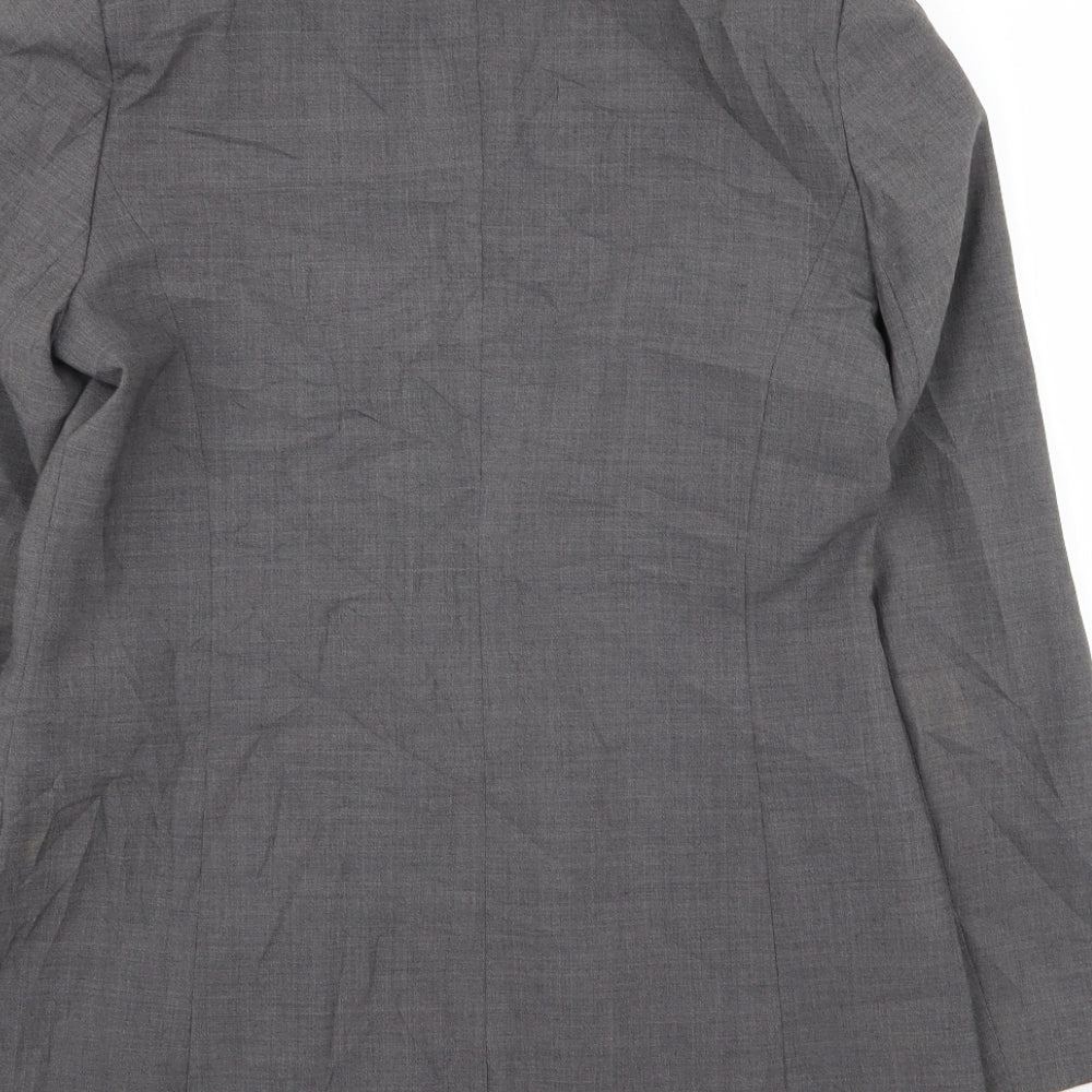 Womens UK Size 12 Classic Regular Grey Blazer