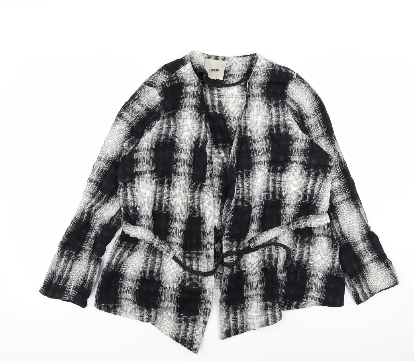 ASOS Womens Multicoloured Check  Jacket Blazer Size 16