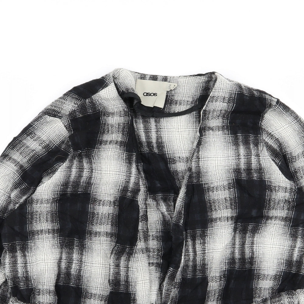 ASOS Womens Multicoloured Check  Jacket Blazer Size 16