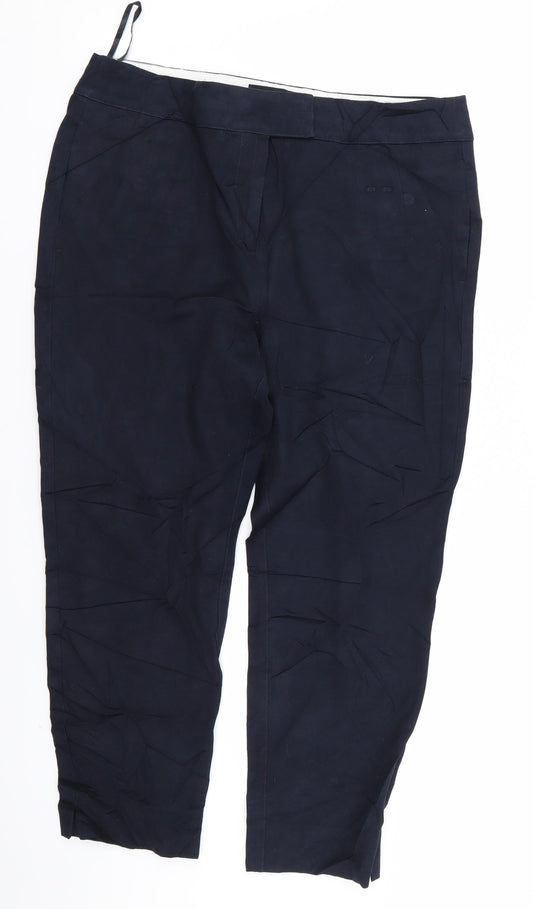 Womens UK Size 14 NEXT Regular Fit  Blue Trousers