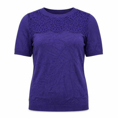 Womens UK Size 10 Dorothy Perkins Purple Basic T-Shirt