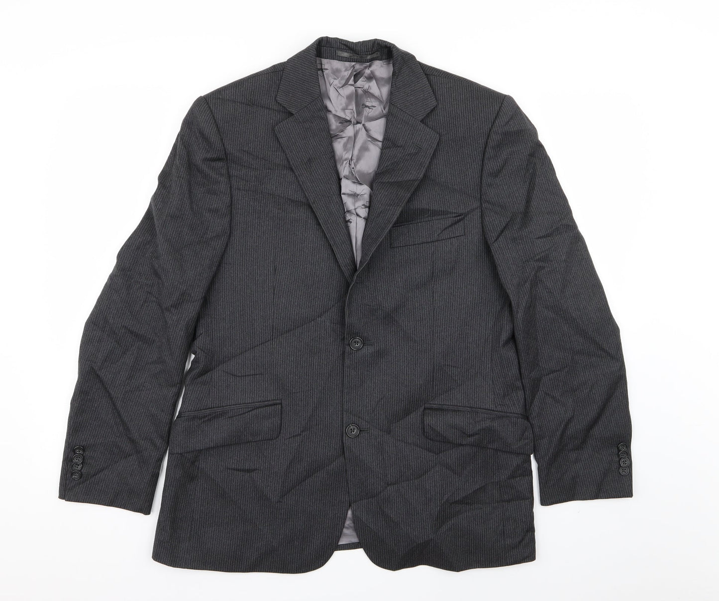 Mens UK Size 38 Paul Costelloe Regular Grey Suit Jacket