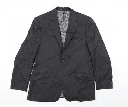 Mens UK Size 38 Paul Costelloe Regular Grey Suit Jacket