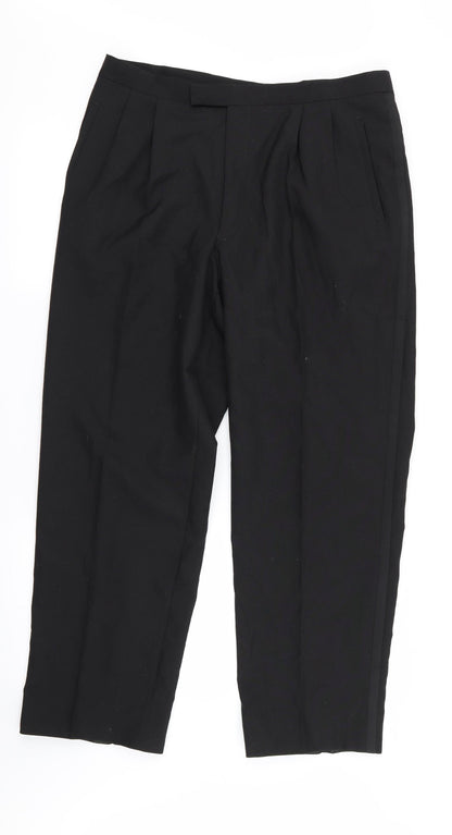 Preworn Mens Black   Trousers  Size 32 in L28 in