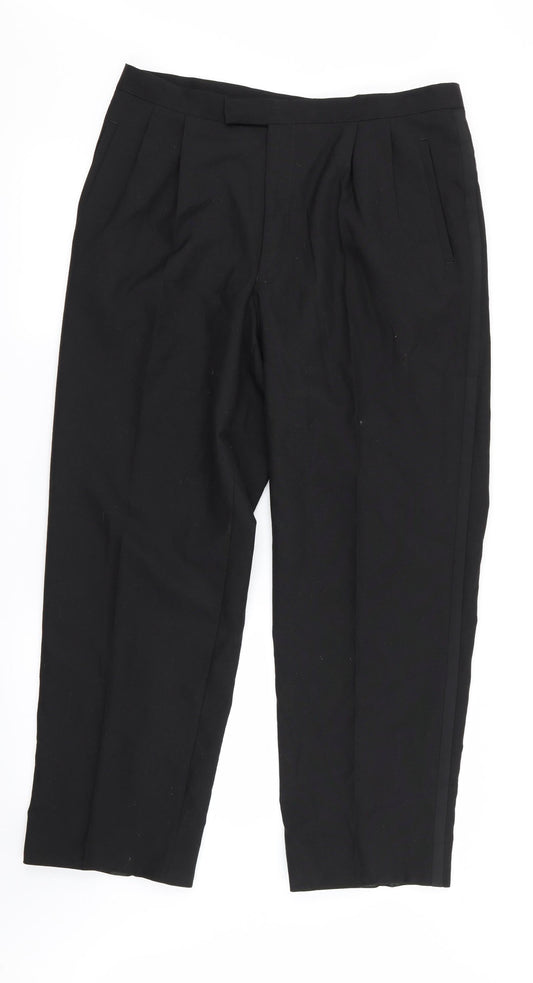 Preworn Mens Black   Trousers  Size 32 in L28 in