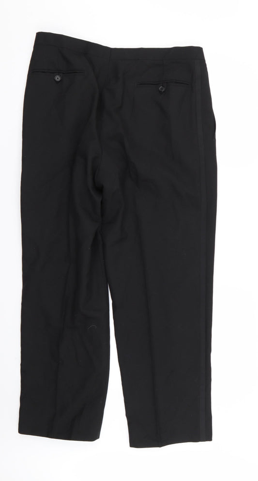 Preworn Mens Black   Trousers  Size 32 in L28 in