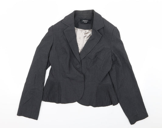 Papaya Womens Grey   Jacket Blazer Size 14