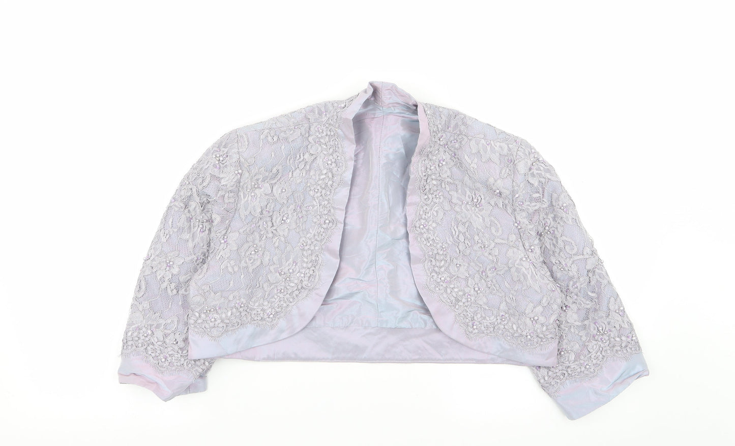 Womens UK Size 14 Preworn Purple Cardigan Jumper