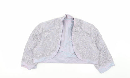 Womens UK Size 14 Preworn Purple Cardigan Jumper