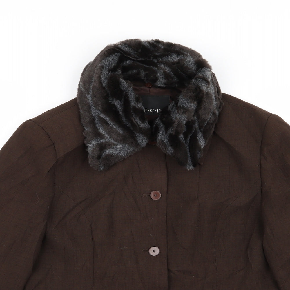 ccdk Womens Brown   Jacket Blazer Size 14