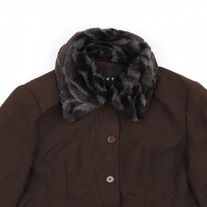 ccdk Womens Brown   Jacket Blazer Size 14