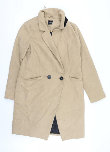 Womens UK Size M Oasis Beige Overcoat