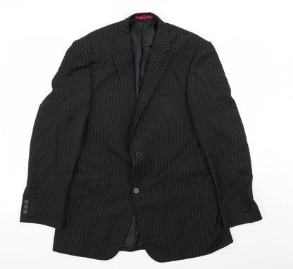 Mens UK Size 38 Burton Regular Black Suit Jacket