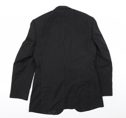 Mens UK Size 38 Burton Regular Black Suit Jacket