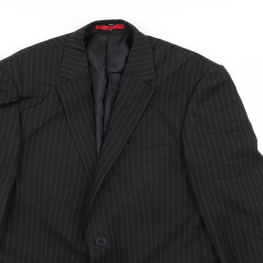 Mens UK Size 38 Burton Regular Black Suit Jacket