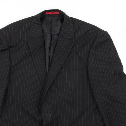 Mens UK Size 38 Burton Regular Black Suit Jacket