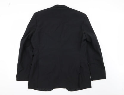 Mens UK Size 42 Preworn Regular Black Suit Jacket