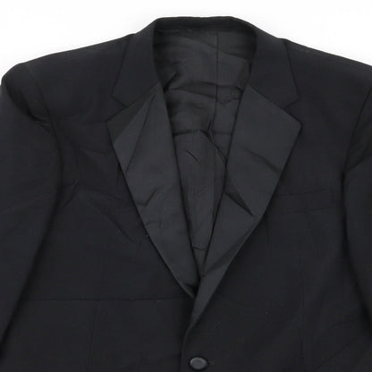 Mens UK Size 42 Preworn Regular Black Suit Jacket