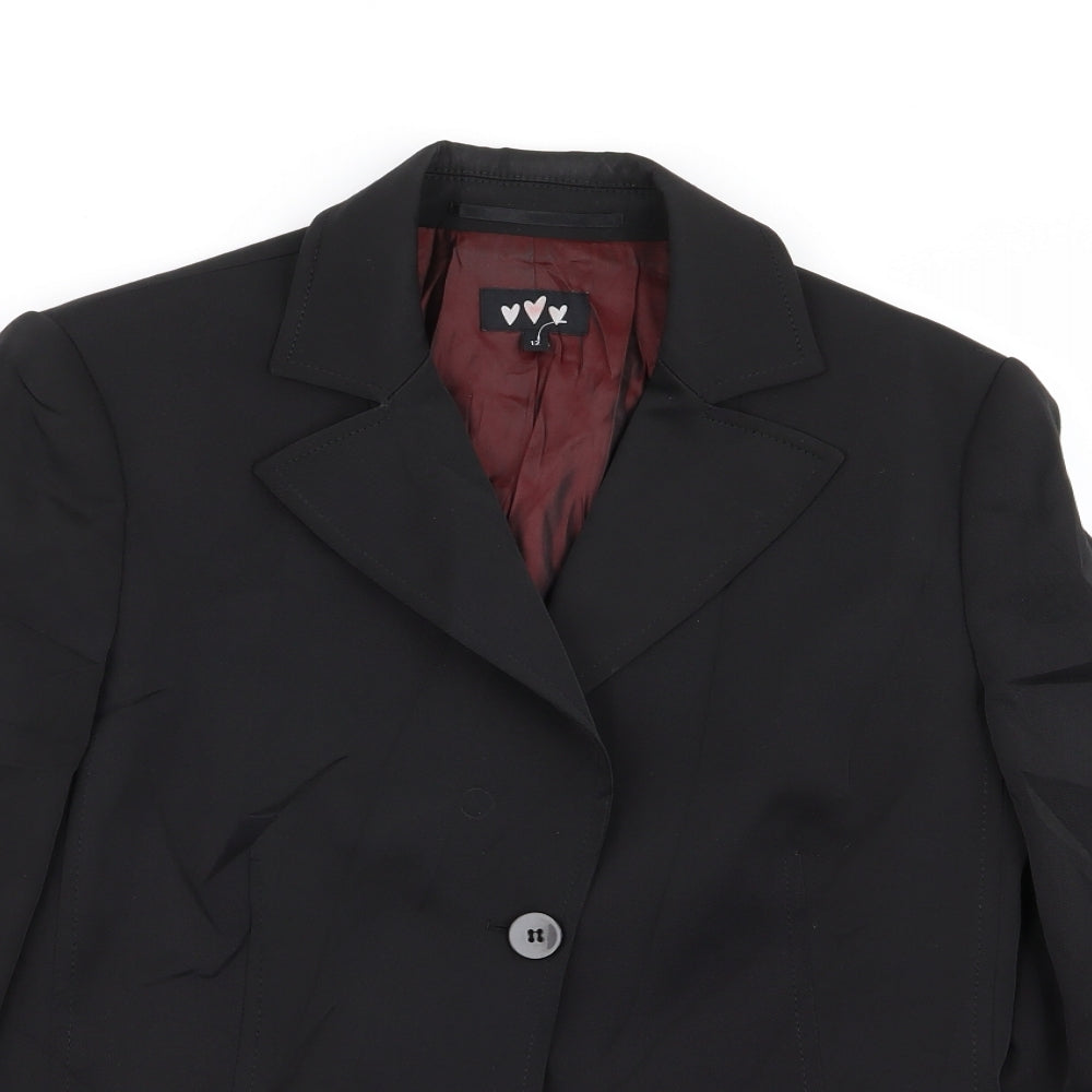 Per Una Womens Black   Jacket Blazer Size 12