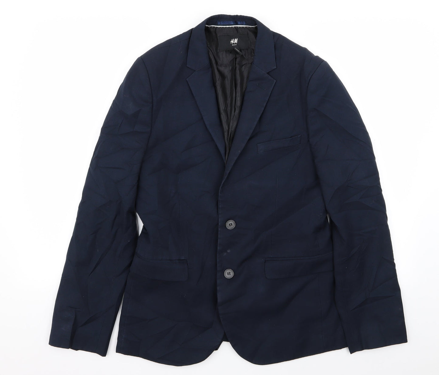 H&M Mens Blue   Jacket Blazer Size 36