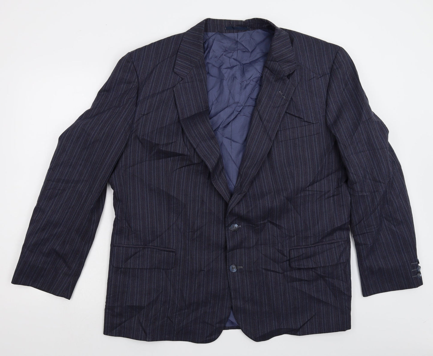 Mens UK Size 46 Preworn Regular Blue Suit Jacket