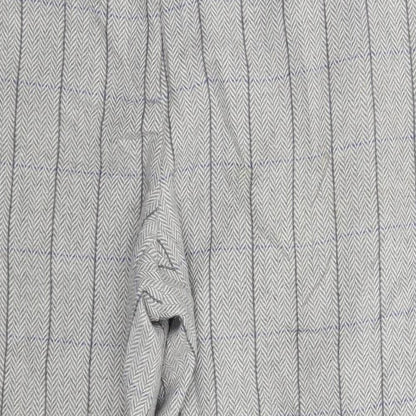 Cotton Traders Womens Grey Herringbone  Trousers  Size 18 L28 in
