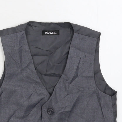 VivaKi Boys Grey   Jacket Waistcoat Size 5 Years