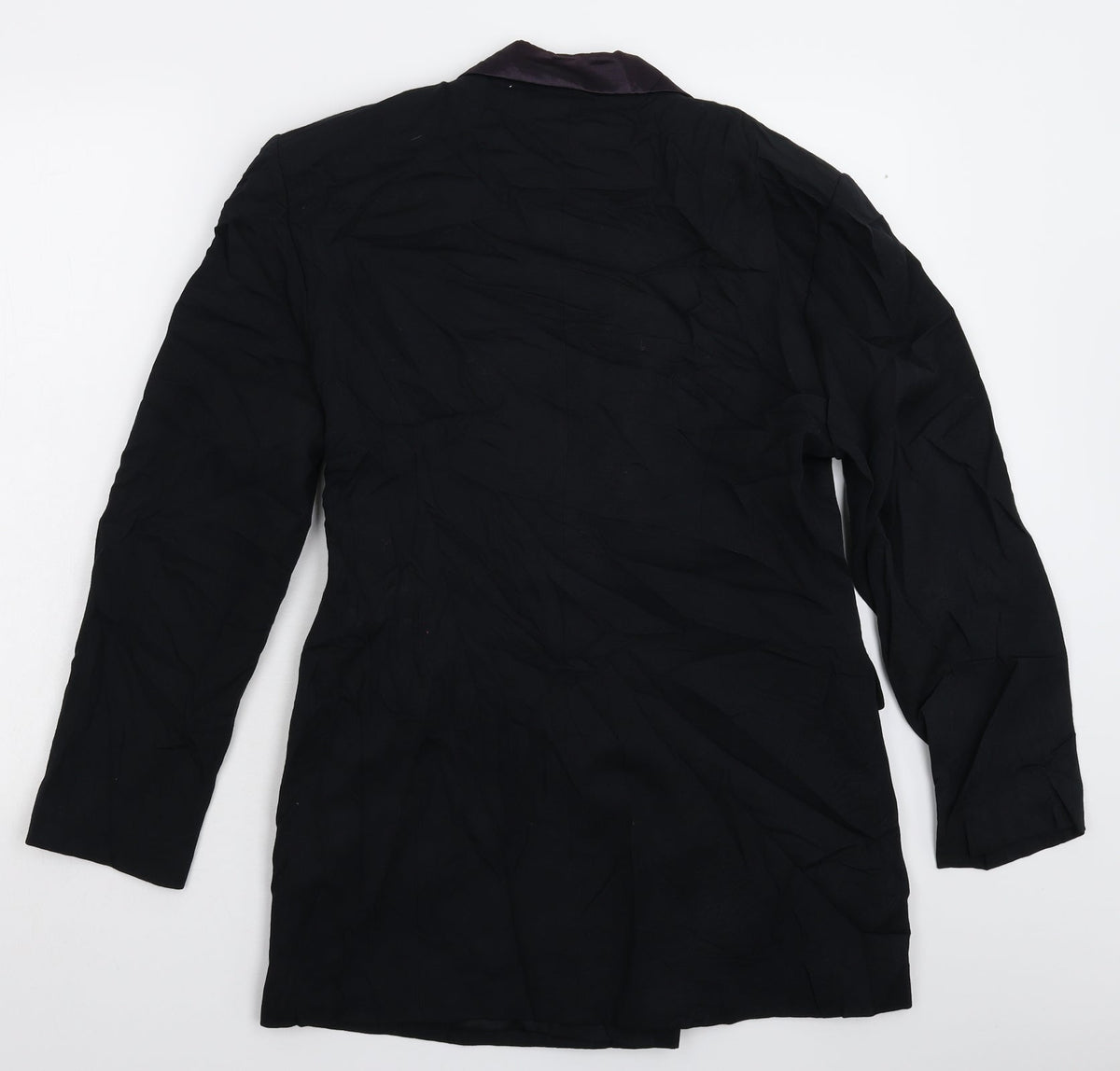 Back view of Oui women’s black jacket suit jacket, size UK 12