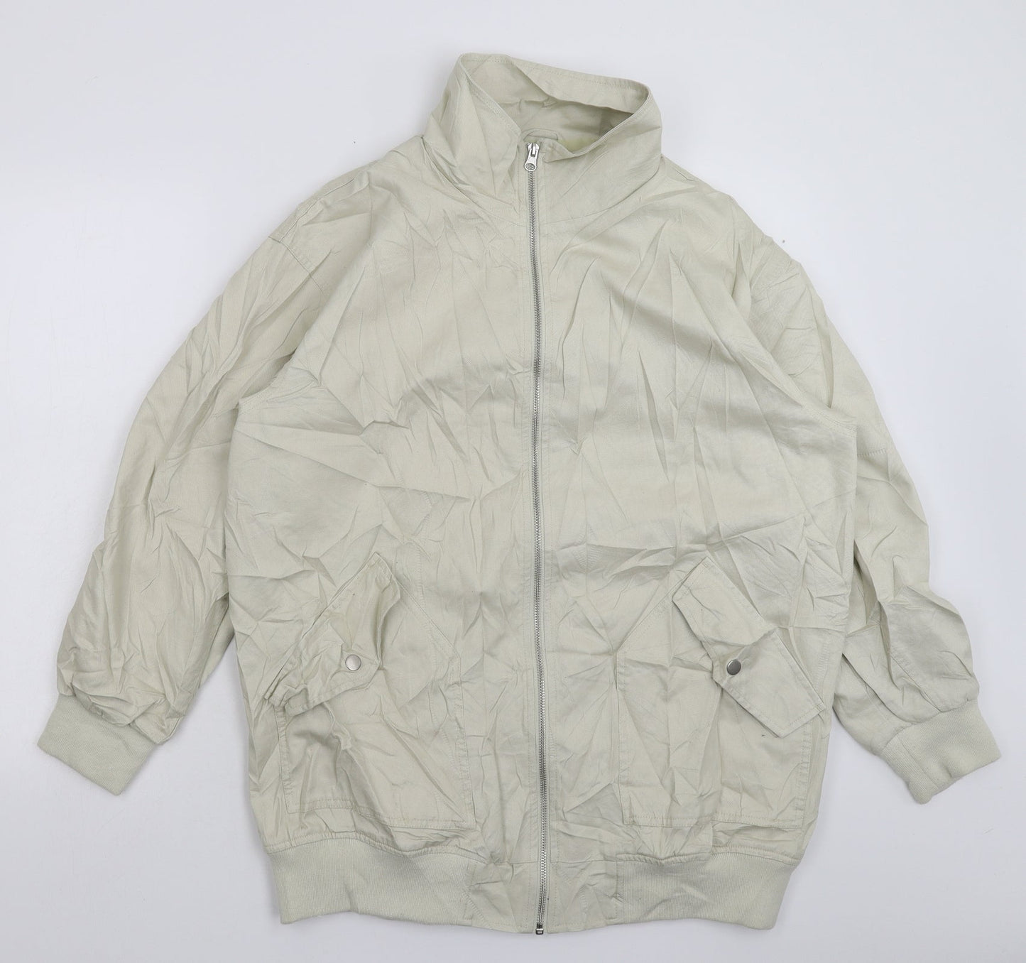 Womens UK Size 8 ASOS Grey Bomber Jacket