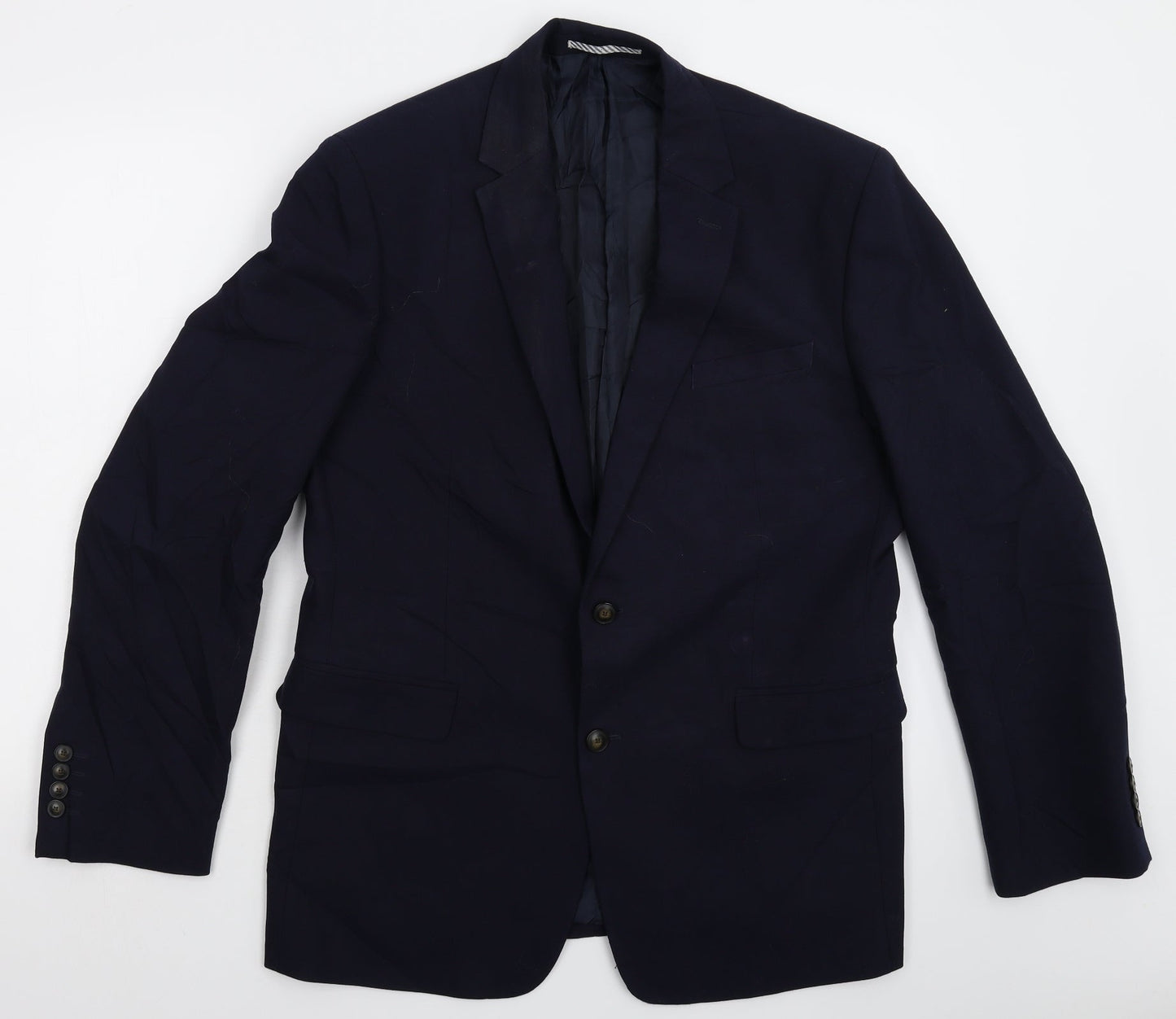 Mens UK Size 42 Marks and Spencer Regular Blue Suit Jacket