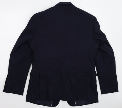 Mens UK Size 42 Marks and Spencer Regular Blue Suit Jacket