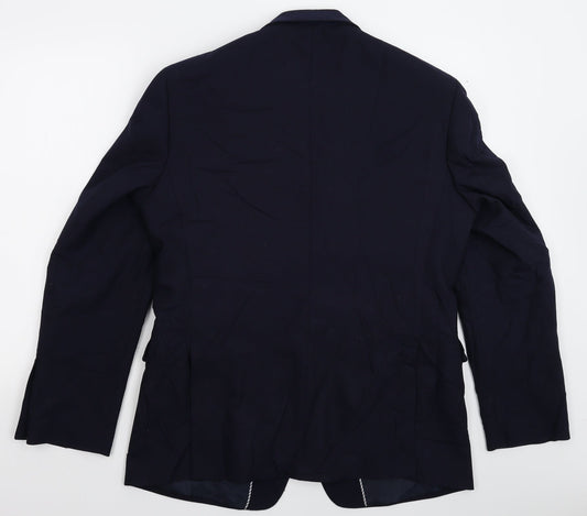 Mens UK Size 42 Marks and Spencer Regular Blue Suit Jacket