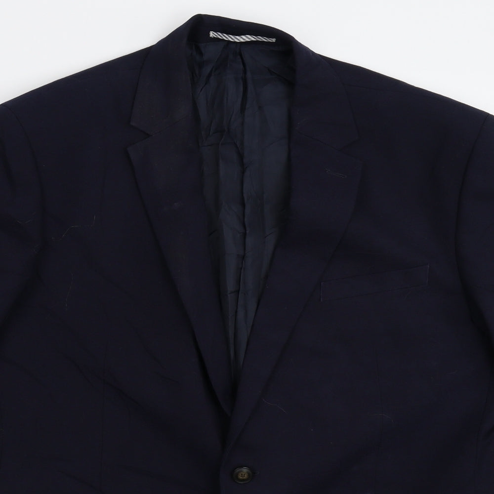 Mens UK Size 42 Marks and Spencer Regular Blue Suit Jacket