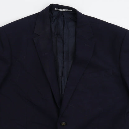 Mens UK Size 42 Marks and Spencer Regular Blue Suit Jacket