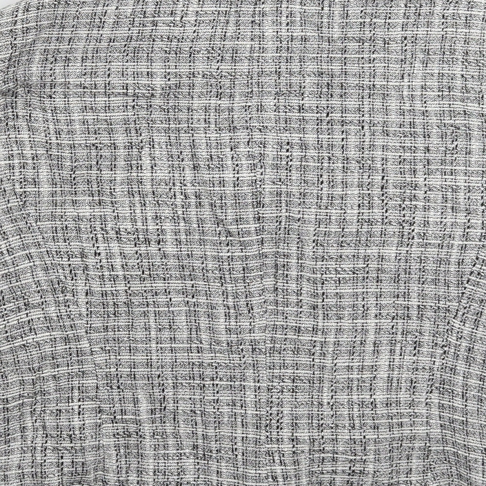 Dorothy Perkins Womens Grey Check  Jacket Blazer Size 12