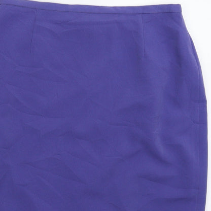 Yvonne Gyllon Womens Blue   Straight & Pencil Skirt Size 29 in