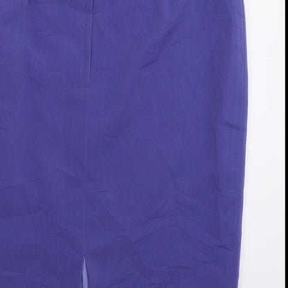 Yvonne Gyllon Womens Blue   Straight & Pencil Skirt Size 29 in